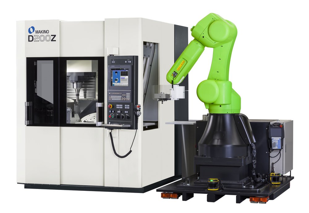 The new Makino D200Z: Superior surface quality and accuracy from an ultra-compact, easily automated 5-axis vertical machining centre
